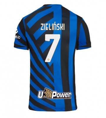 Inter Milan Piotr Zielinski #7 Primera Equipación 2024-25 Manga Corta